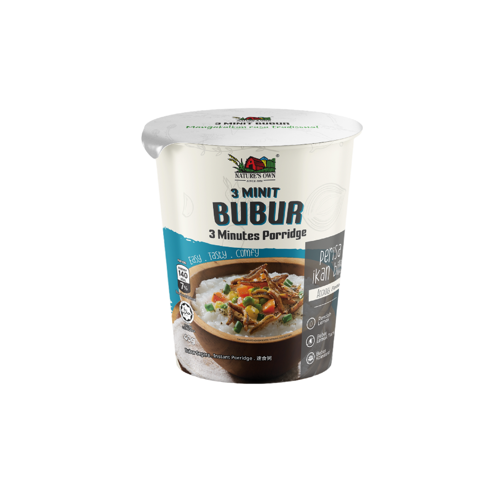 Instant Cup Porridge - Anchovy – Nature's Own Malaysia