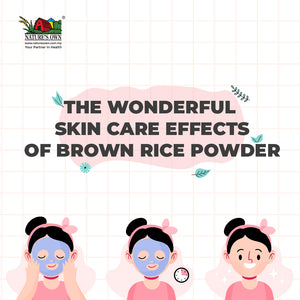 skin care effects of brown rice powder