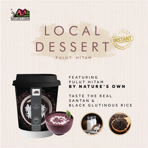 Nature's Own Instant Black Glutinous Rice Dessert - Bubur Pulut Hitam - 黑糯米